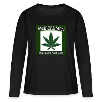 Medical Man - Image - 2023 - T-shirt manches longues Premium bio Femme - noir - Devant - Julia (174cm)