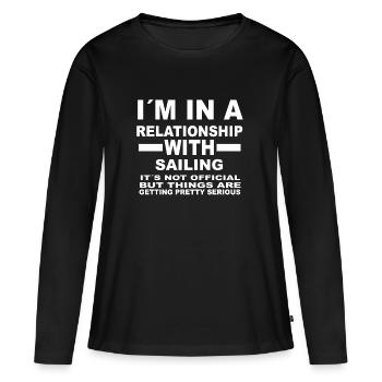 relationship with SAILING - Women's Premium Organic Long Sleeve Shirt - black - Front - Julia (174cm)