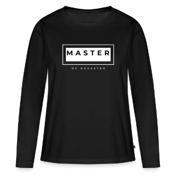 Master of Désastre - T-shirt manches longues Premium bio Femme - noir - Devant - Julia (174cm)