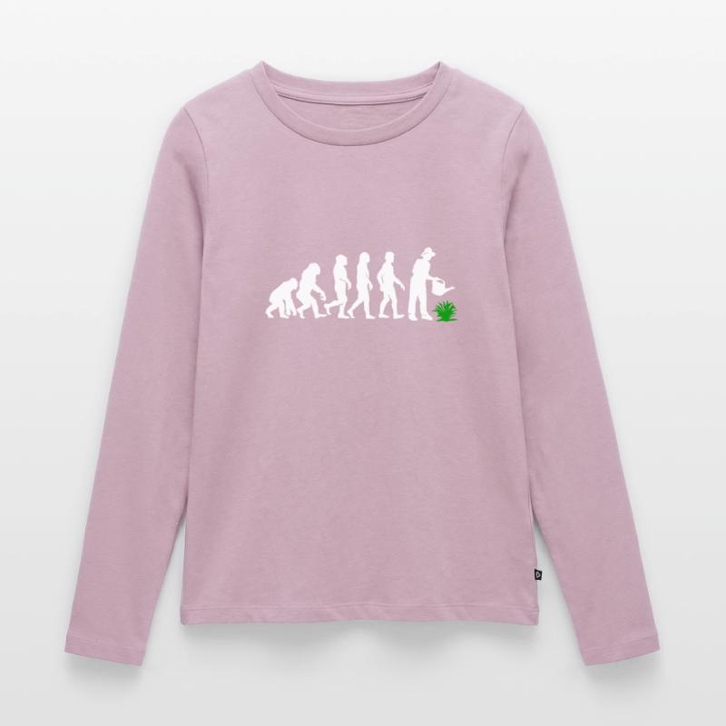 Evolution Gärtner Garten Frauen Premium Bio Langarmshirt