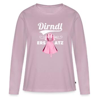 Dirndl Ersatz - T-shirt manches longues Premium bio Femme - rose poudré - Devant - Julia (174cm)