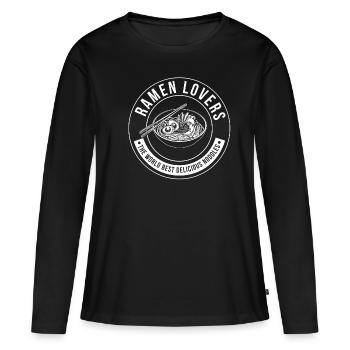 Ramen Lovers - Frauen Premium Bio Langarmshirt - Schwarz - Vorne - Julia (174cm)