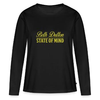 Beth Dutton pour Femmes Vintage Funny Summer Casual - T-shirt manches longues Premium bio Femme - noir - Devant - Julia (174cm)
