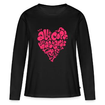 ACAB - Frauen Premium Bio Langarmshirt - Schwarz - Vorne - Julia (174cm)