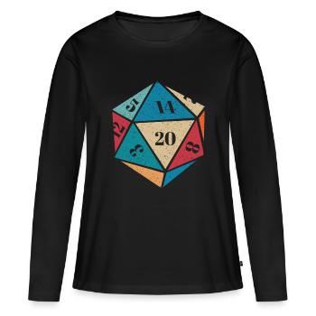 RPG RPG jeux de rôle sur table jeu de rôle de joueur - T-shirt manches longues Premium bio Femme - noir - Devant - Julia (174cm)