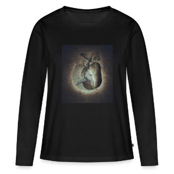 Vintage - Women's Premium Organic Long Sleeve Shirt - black - Front - Julia (174cm)