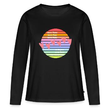 Beste Mama der Welt - Muttertag - Frauen Premium Bio Langarmshirt - Schwarz - Vorne - Julia (174cm)
