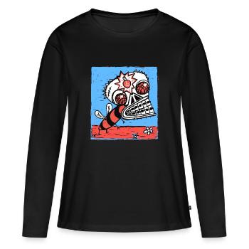 insecte - T-shirt manches longues Premium bio Femme - noir - Devant - Julia (174cm)