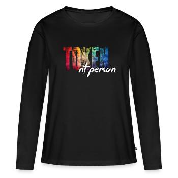 One is always neurotypical: the Token NT person! - Women's Premium Organic Long Sleeve Shirt - black - Front - Julia (174cm)