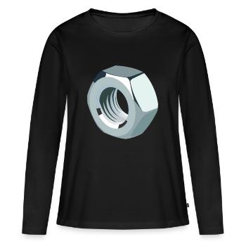 Mutter - Frauen Premium Bio Langarmshirt - Schwarz - Vorne - Julia (174cm)