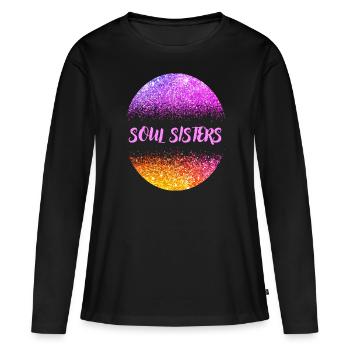 Soul Sisters - Women's Premium Organic Long Sleeve Shirt - black - Front - Julia (174cm)