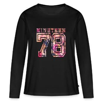 NINETEEN 1978 B - Women's Premium Organic Long Sleeve Shirt - black - Front - Julia (174cm)
