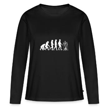 Puppeteer evolution gift doll entertainer - Women's Premium Organic Long Sleeve Shirt - black - Front - Julia (174cm)