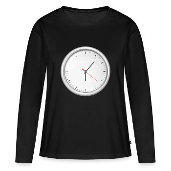 clock time clock time hourglass hourglass88 - Women's Premium Organic Long Sleeve Shirt - black - Front - Julia (174cm)