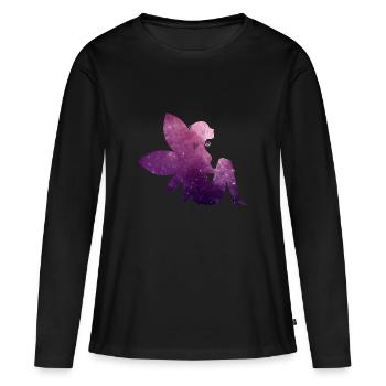 Fee - Frauen Premium Bio Langarmshirt - Schwarz - Vorne - Julia (174cm)