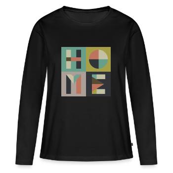 Home - Women's Premium Organic Long Sleeve Shirt - black - Front - Julia (174cm)