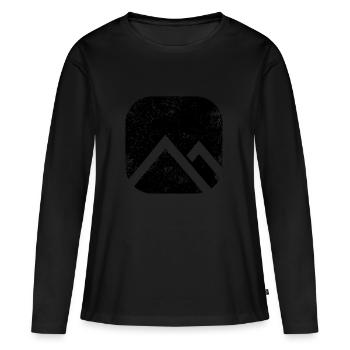 SHAPES SHAPE GRUNGE - Women's Premium Organic Long Sleeve Shirt - black - Front - Julia (174cm)
