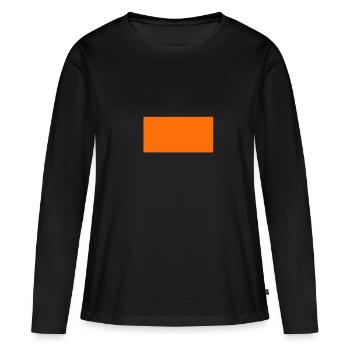 orange - T-shirt manches longues Premium bio Femme - noir - Devant - Julia (174cm)
