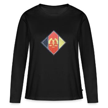 GDR pourri idée de cadeau idée - T-shirt manches longues Premium bio Femme - noir - Devant - Julia (174cm)