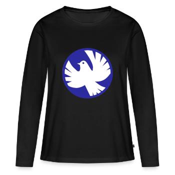 la paix mondiale sur la paix mondiale de la terre sur la terre love137 - T-shirt manches longues Premium bio Femme - noir - Devant - Julia (174cm)