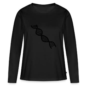 reagenzglas flask tube experiment chemistry chemie - Frauen Premium Bio Langarmshirt - Schwarz - Vorne - Julia (174cm)