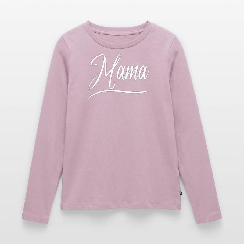 Mama Motiv | Muttertags- oder Geburtstagsgeschenk Frauen Premium Bio Langarmshirt