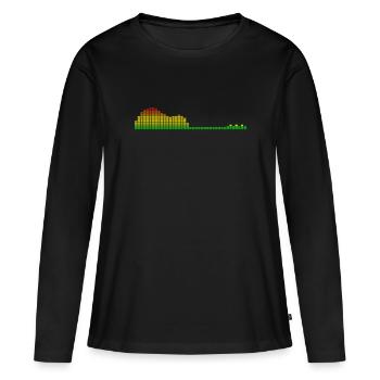 Gitarren-Shape-Equalizer - Frauen Premium Bio Langarmshirt - Schwarz - Vorne - Julia (174cm)