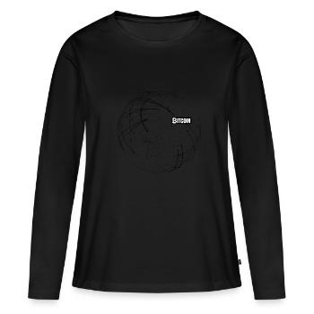 Bitcoin Network - Women's Premium Organic Long Sleeve Shirt - black - Front - Julia (174cm)