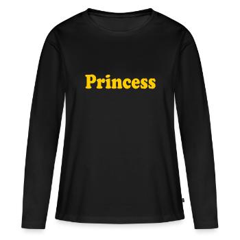 Princess - Women's Premium Organic Long Sleeve Shirt - black - Front - Julia (174cm)
