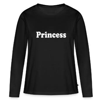Princess - Women's Premium Organic Long Sleeve Shirt - black - Front - Julia (174cm)
