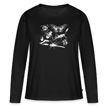 Entomology Entomology Biology Animals Gift - Women's Premium Organic Long Sleeve Shirt - black - Front - Julia (174cm)