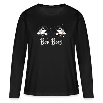 Costume d'Halloween drôle de Dame de professeur de Boo Bees - T-shirt manches longues Premium bio Femme - noir - Devant - Julia (174cm)