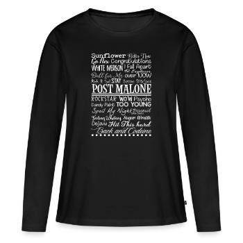 Sunflower Better Now Go Flex Félicitations - T-shirt manches longues Premium bio Femme - noir - Devant - Julia (174cm)