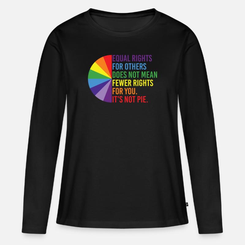 Equal Rights For Others Does Not Mean Fewer Rights - Frauen Premium Bio Langarmshirt - Schwarz
