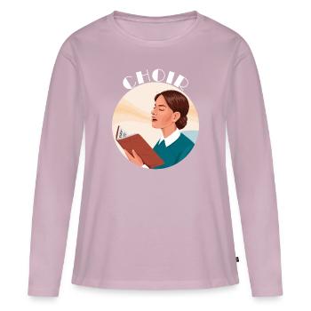 Chef de Choeur Musique Professeur de Musique Amusant Maestro - T-shirt manches longues Premium bio Femme - rose poudré - Devant - Julia (174cm)