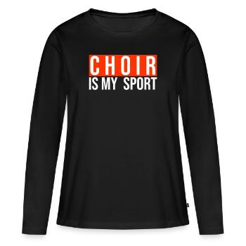 Chef de Choeur Musique Professeur de Musique Amusant Maestro - T-shirt manches longues Premium bio Femme - noir - Devant - Julia (174cm)