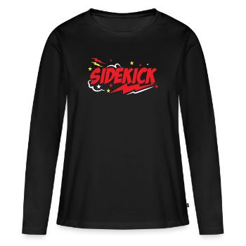 Dad Sidekicks Matching - Women's Premium Organic Long Sleeve Shirt - black - Front - Julia (174cm)