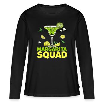 T-shirt Margarita Squad - T-shirt manches longues Premium bio Femme - noir - Devant - Julia (174cm)