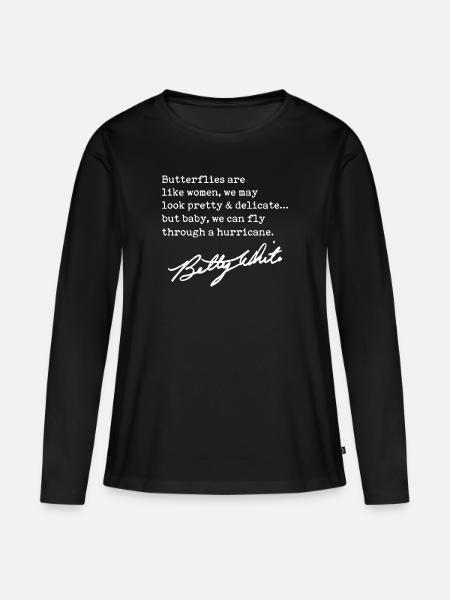 Betty White Golden Girls - Premium økologisk langærmet T-shirt til kvinder - sort