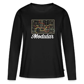 Modular Electronic Musical Synthesizer - Women's Premium Organic Long Sleeve Shirt - black - Front - Julia (174cm)