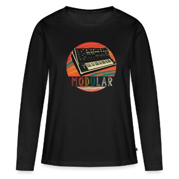 Modular Electronic Musical Synthesizer - Women's Premium Organic Long Sleeve Shirt - black - Front - Julia (174cm)