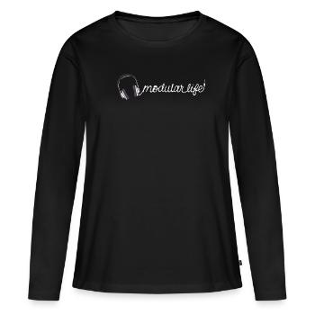 Modular Life Electronic Musical Synthesizer - Women's Premium Organic Long Sleeve Shirt - black - Front - Julia (174cm)