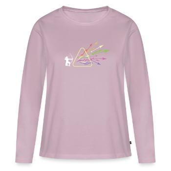 Prism Bowhunter Light Triangle Light Spectrum - T-shirt manches longues Premium bio Femme - rose poudré - Devant - Julia (174cm)
