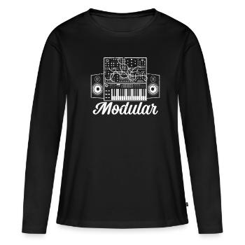 Modular Electronic Musical Synthesizer - Women's Premium Organic Long Sleeve Shirt - black - Front - Julia (174cm)