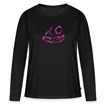 Rave Trance Edm Festival - Electronic Music - Women's Premium Organic Long Sleeve Shirt - black - Front - Julia (174cm)