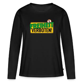 Shield: Freedom Forbidden - Women's Premium Organic Long Sleeve Shirt - black - Front - Julia (174cm)