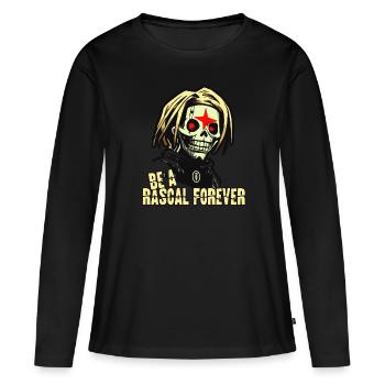 Sei für immer ein Schelm und ein Strolch, Zombie - Frauen Premium Bio Langarmshirt - Schwarz - Vorne - Julia (174cm)