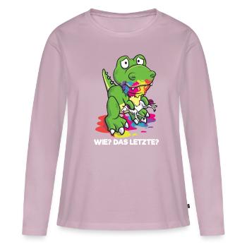 How The Last Dragon Eats Unicorn - Women's Premium Organic Long Sleeve Shirt - dusky pink - Front - Julia (174cm)