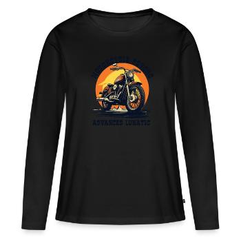 Avancé Insane Moto Psycho - T-shirt manches longues Premium bio Femme - noir - Devant - Julia (174cm)