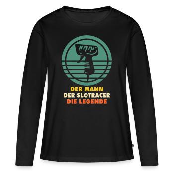 Slotracing Legende Slotcars Slotracer Slot Car - Frauen Premium Bio Langarmshirt - Schwarz - Vorne - Julia (174cm)